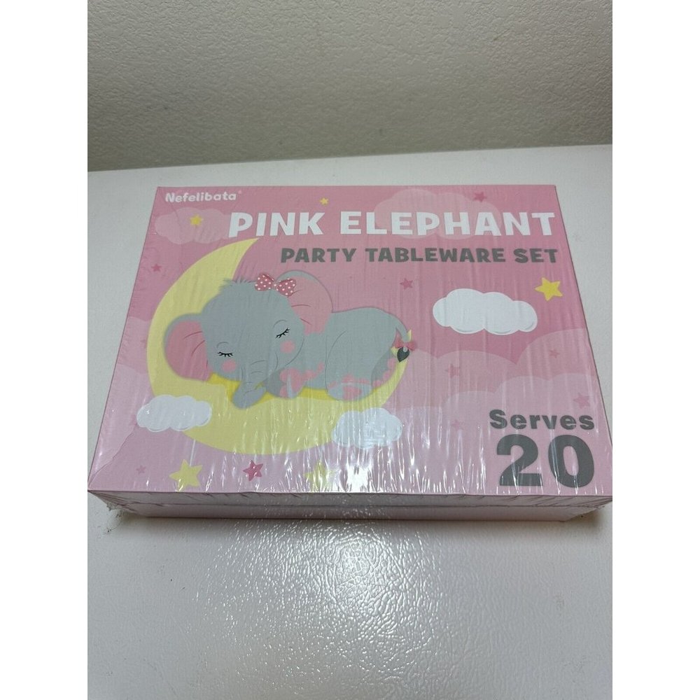 Elephant Baby Shower Decorations for Girl 182PCS IT'S A Girl Tableware Party ...